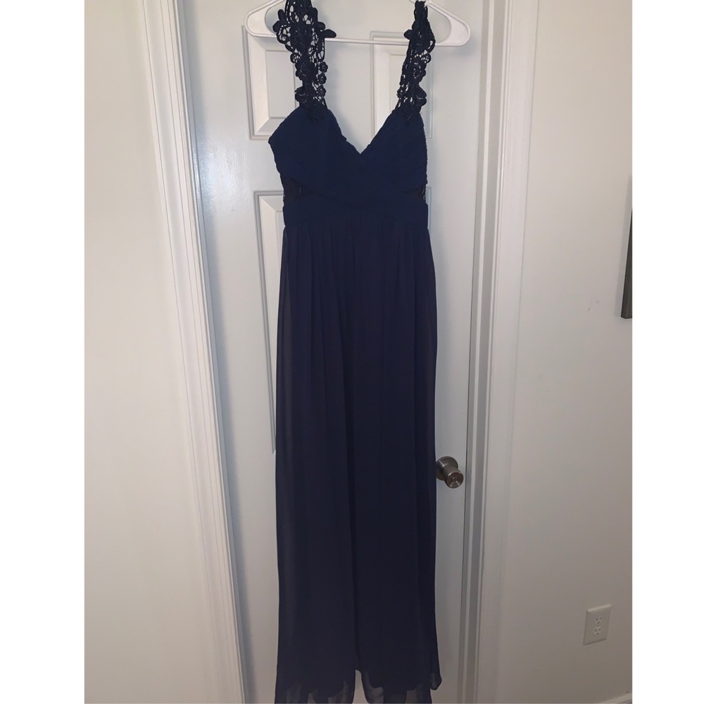 Navy blue bridesmaid dress